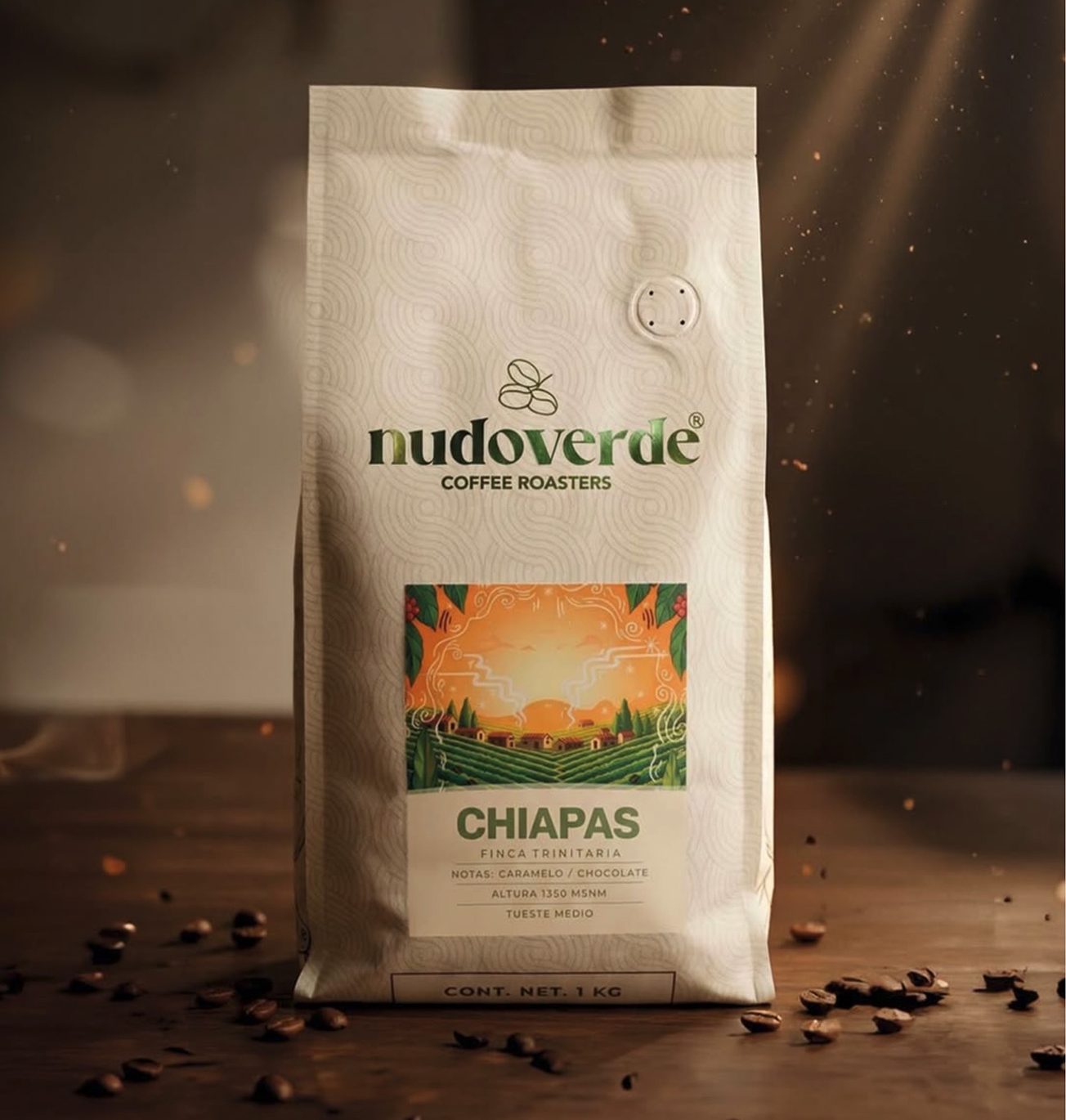 Diseño de empaque Nudo Verde Coffee Roasters